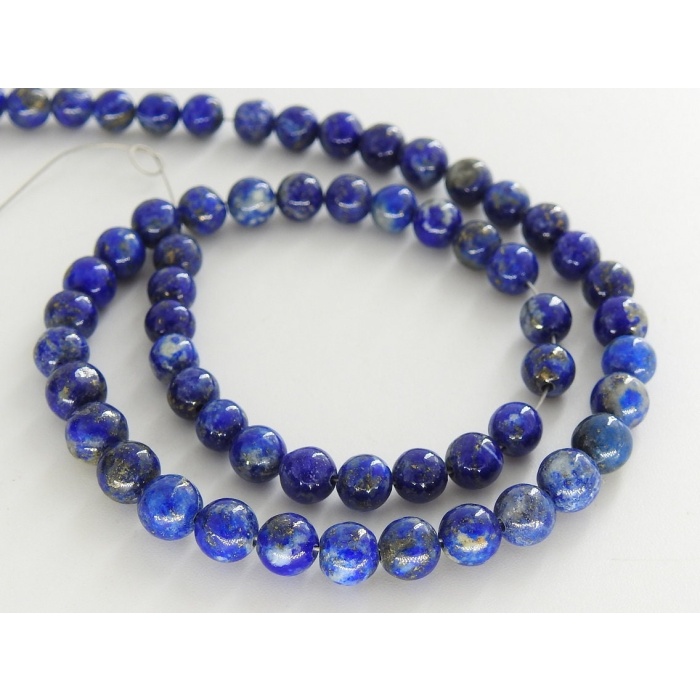 Lapis Lazuli Smooth Spheres Ball Bead,Round Shape,Roundel,Wholesaler,Supplies,Handmade,For Making Jewelry,12Inch Strand,100%Natural B6 | Save 33% - Rajasthan Living 12