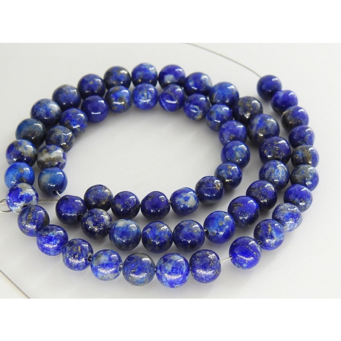 Lapis Lazuli Smooth Spheres Ball Bead,Round Shape,Roundel,Wholesaler,Supplies,Handmade,For Making Jewelry,12Inch Strand,100%Natural B6 | Save 33% - Rajasthan Living 7