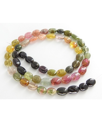 Tourmaline Smooth Tumble/Oval Shape Bead/Nuggets/Multi Shaded/16Inch Strand 8X5To6X5MM Approx/Wholesale Price/New Arrival PME(TU5) | Save 33% - Rajasthan Living