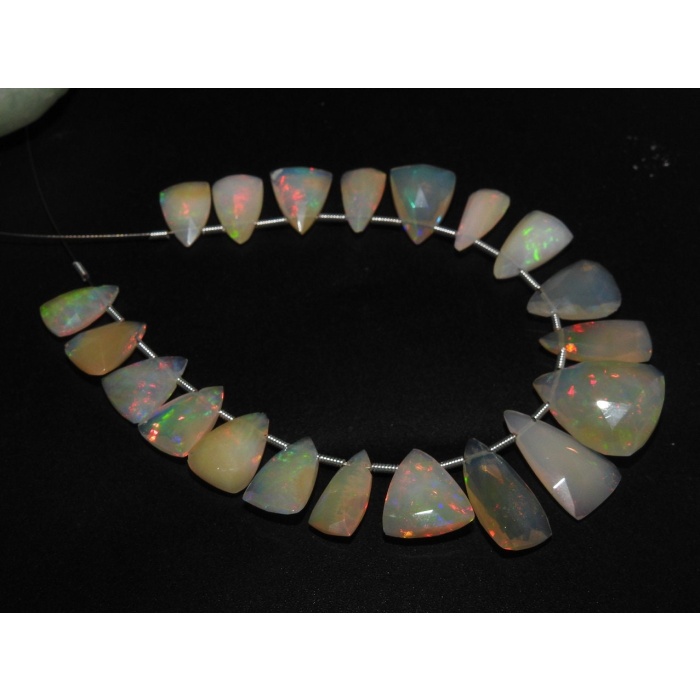 Ethiopian Opal Faceted Long Trillion,Triangle,Pyramid,Tapered Baguette,Teardrop,Multi Fire,Wholesaler,Supplies,20Piece Strand PME-EO2 | Save 33% - Rajasthan Living 7