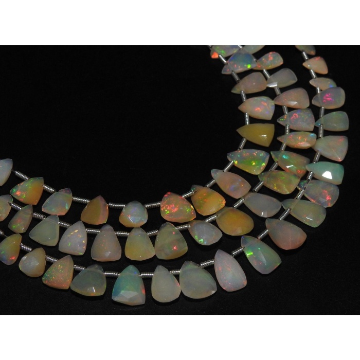 Ethiopian Opal Faceted Long Trillion,Triangle,Pyramid,Tapered Baguette,Teardrop,Multi Fire,Wholesaler,Supplies,20Piece Strand PME-EO2 | Save 33% - Rajasthan Living 9