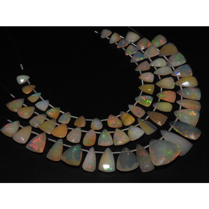 Ethiopian Opal Faceted Long Trillion,Triangle,Pyramid,Tapered Baguette,Teardrop,Multi Fire,Wholesaler,Supplies,20Piece Strand PME-EO2 | Save 33% - Rajasthan Living 10