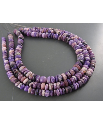 Charoite Natural Smooth Roundel Beads,Matte Polished,Wholesale Price,New Arrival 12Inch B13 | Save 33% - Rajasthan Living