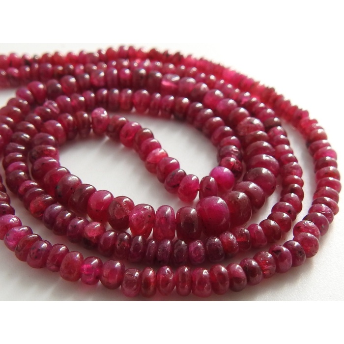 Dyed Ruby Smooth Roundel Beads,Handmade,Loose Stone,Necklace,For Making Jewelry,2To5MM Approx,Wholesaler,Supplies,New Arrivals,PME(B5) | Save 33% - Rajasthan Living 5