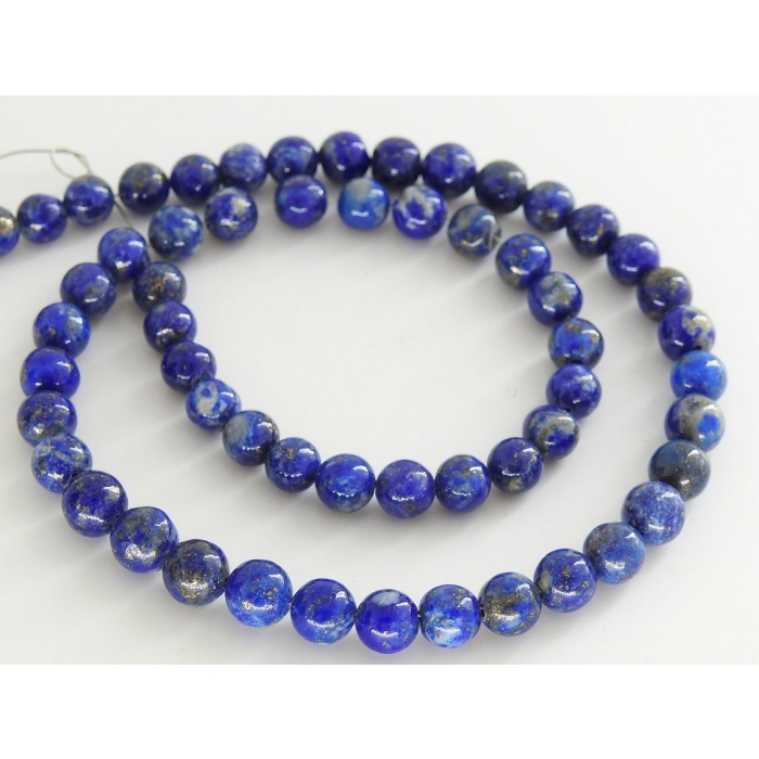 Lapis Lazuli Smooth Spheres Ball Bead,Round Shape,Roundel,Wholesaler,Supplies,Handmade,For Making Jewelry,12Inch Strand,100%Natural B6 | Save 33% - Rajasthan Living 5