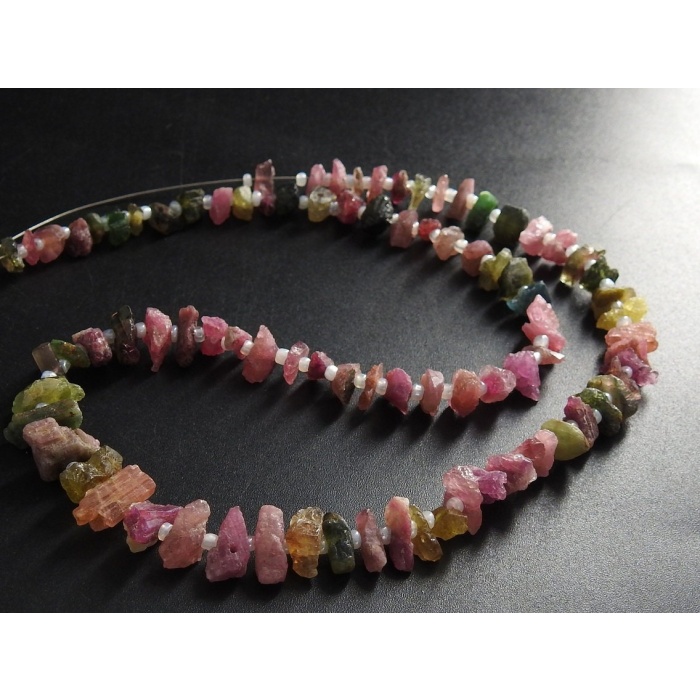 Multi Tourmaline Rough Bead,Anklets,Chip,Nugget,Wholesale Price,New Arrival,16Inch Strand 6X7To4X5MM Approx,RB2 | Save 33% - Rajasthan Living 6