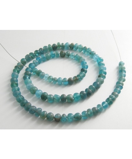 Sky Blue Apatite Roundel Bead,Smooth,Handmade,Matte Polished,Loose Bead,Necklace,For Making Jewelry,Wholesaler,Supplies 100%Natural B2 | Save 33% - Rajasthan Living 7