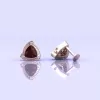 14K Rhodolite Garnet Earrings, Stud Earrings, Art Deco, Dainty Stud Earrings, Gift For Her, Anniversary Gift, Part Jewelry, Trillion Cut | Save 33% - Rajasthan Living 23