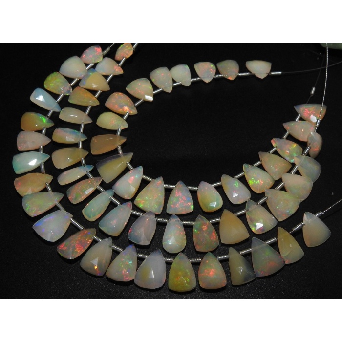 Ethiopian Opal Faceted Long Trillion,Triangle,Pyramid,Tapered Baguette,Teardrop,Multi Fire,Wholesaler,Supplies,20Piece Strand PME-EO2 | Save 33% - Rajasthan Living 12