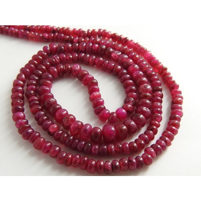 Dyed Ruby Smooth Roundel Beads,Handmade,Loose Stone,Necklace,For Making Jewelry,2To5MM Approx,Wholesaler,Supplies,New Arrivals,PME(B5) | Save 33% - Rajasthan Living 7