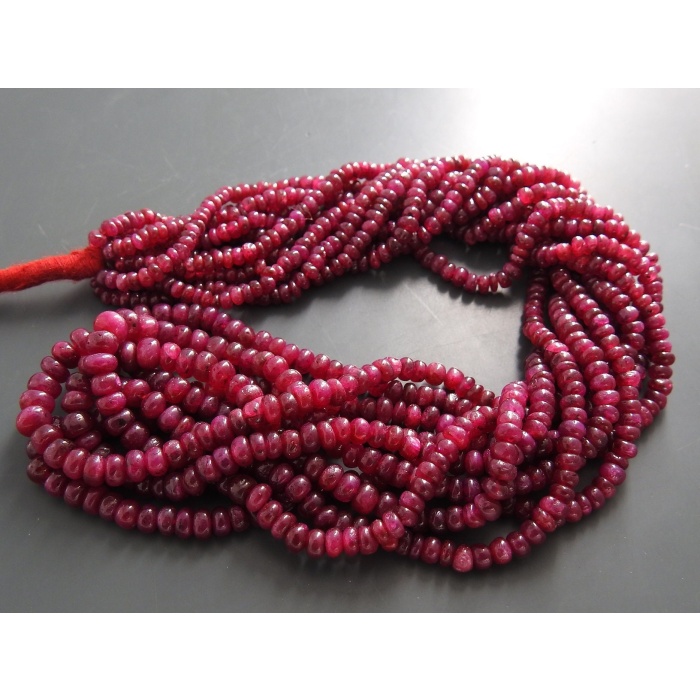 Dyed Ruby Smooth Roundel Beads,Handmade,Loose Stone,Necklace,For Making Jewelry,2To5MM Approx,Wholesaler,Supplies,New Arrivals,PME(B5) | Save 33% - Rajasthan Living 10