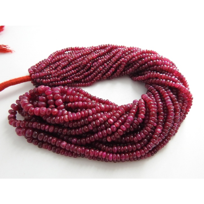 Dyed Ruby Smooth Roundel Beads,Handmade,Loose Stone,Necklace,For Making Jewelry,2To5MM Approx,Wholesaler,Supplies,New Arrivals,PME(B5) | Save 33% - Rajasthan Living 6