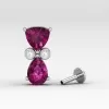14K Rhodolite Garnet Stud Earrings, Dainty Diamond and Gold Stud Earrings, Handmade Jewelry, Gemstone Earrings, Party Jewelry, Gift For Her | Save 33% - Rajasthan Living 19