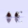14K Rhodolite Garnet Earrings, Stud Earrings, Art Deco, Dainty Stud Earrings, Gift For Her, Anniversary Gift, Part Jewelry, Trillion Cut | Save 33% - Rajasthan Living 20