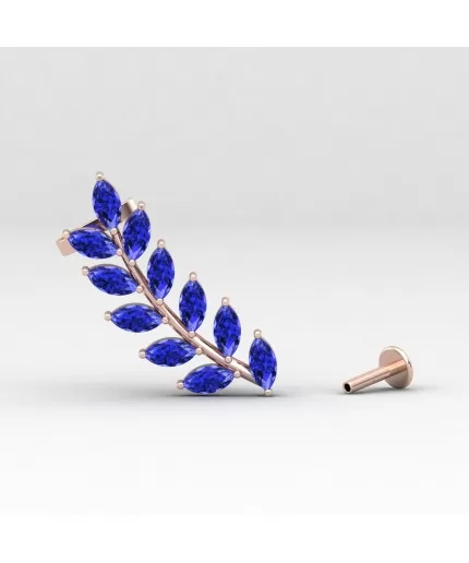 14K Dainty Tanzanite Ear Climbers, Handmade Jewelry, Tanzanite  Ear Crawlers, Marquise Cut Earring, Minimalist Earrings, December Birthstone | Save 33% - Rajasthan Living
