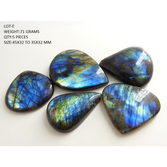 Labradorite Smooth Cabochons Lot,Fancy Shape,Multi Flash,Blue Fire,Loose Stone,Handmade Gemstone,Pendent,For Making Jewelry | Save 33% - Rajasthan Living 9