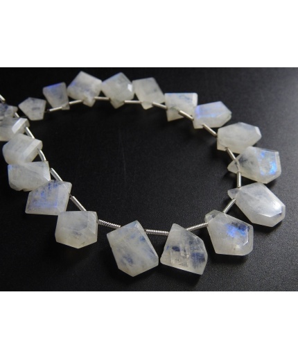 White Rainbow Moonstone Briolette,Faceted,Fancy Cut,Slice,Slab,Multi Fire,Hut,Pentagon,Trapezoid,Marquise,14Piece 12X8To10X8MM PME-BR2 | Save 33% - Rajasthan Living 3