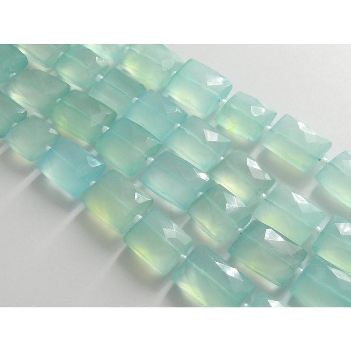 Aqua Blue Chalcedony Faceted Rectangle Shape Bead,Baguette,Handmade,Loose Gemstone,Making Jewelry,12Piece Strand 15X10To12X10MM Approx | Save 33% - Rajasthan Living 5