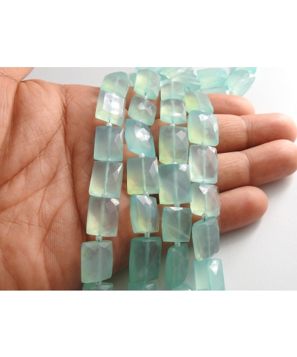 Aqua Blue Chalcedony Faceted Rectangle Shape Bead,Baguette,Handmade,Loose Gemstone,Making Jewelry,12Piece Strand 15X10To12X10MM Approx | Save 33% - Rajasthan Living 3