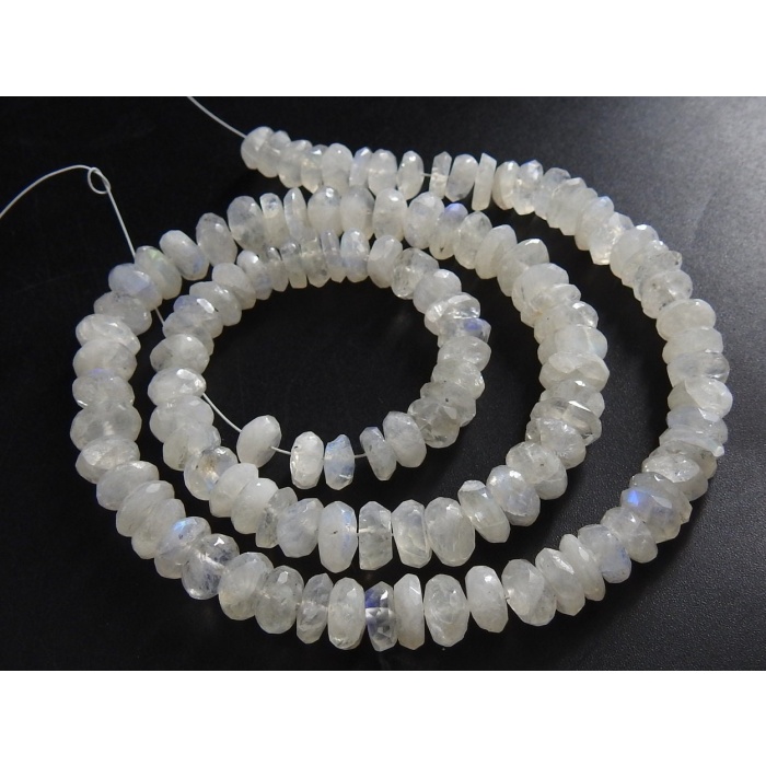 White Rainbow Moonstone Faceted Roundel Bead,Handmade,Loose Stone,Wholesale Price,New Arrival,100%Natural,PME-B12 | Save 33% - Rajasthan Living 10