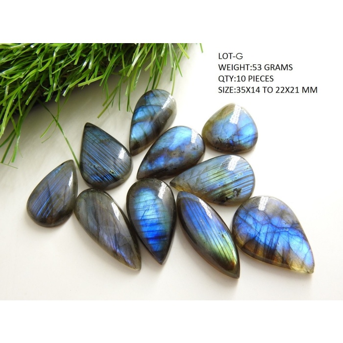 Labradorite Smooth Cabochons Lot,Fancy Shape,Multi Flash,Blue Fire,Loose Stone,Handmade Gemstone,Pendent,For Making Jewelry | Save 33% - Rajasthan Living 11