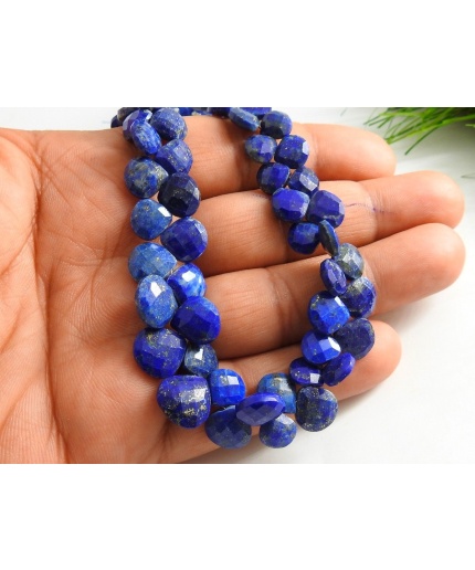 Lapis Lazuli Faceted Hearts,Teardrop,Loose Stone,Handmade Bead,Drop,For Jewelry Making,8Inch 11X11-8X8MMApprox,100%Natural  PME(BR6) | Save 33% - Rajasthan Living 5