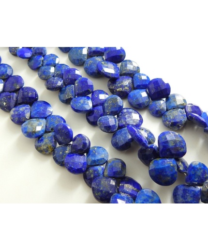 Lapis Lazuli Faceted Hearts,Teardrop,Loose Stone,Handmade Bead,Drop,For Jewelry Making,8Inch 11X11-8X8MMApprox,100%Natural  PME(BR6) | Save 33% - Rajasthan Living 3