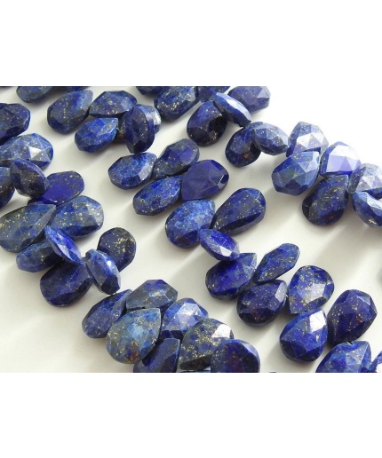 8Inch Natural Lapis Lazuli Faceted Teardrops,Loose Stone,Handmade,Drop 14X9 To 11X9 MM Approx Wholesale Price New Arrival PME(BR6) | Save 33% - Rajasthan Living