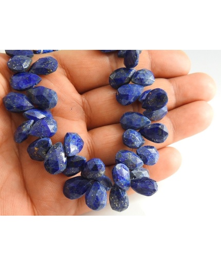 8Inch Natural Lapis Lazuli Faceted Teardrops,Loose Stone,Handmade,Drop 14X9 To 11X9 MM Approx Wholesale Price New Arrival PME(BR6) | Save 33% - Rajasthan Living 3