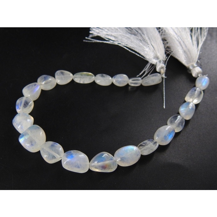 White Rainbow Moonstone Smooth Tumble,Oval Shape,Nuggets,Loose Stone,Gemstone Bead,Multi Flashy Fire 100%Natural 8Inch Strand PME(TU5) | Save 33% - Rajasthan Living 6