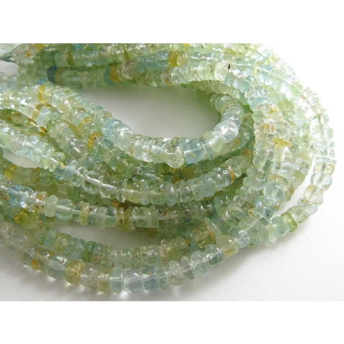 Aquamarine Smooth Handmade Beads,Roundel,Loose Stone,Rondelle,For Making Jewelry,16Inch Strand 5MM Approx,Wholesale Price,New Arrival B1 | Save 33% - Rajasthan Living 7