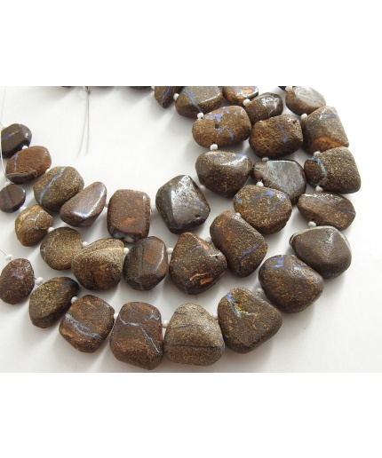 100%Natural Boulder Opal Smooth Fancy Briolette,Tumbke,Nugget,Irregular Shape Bead,Loose Stone,Minerals,Multi Fire 13Piece Strand (WM)R1 | Save 33% - Rajasthan Living 5