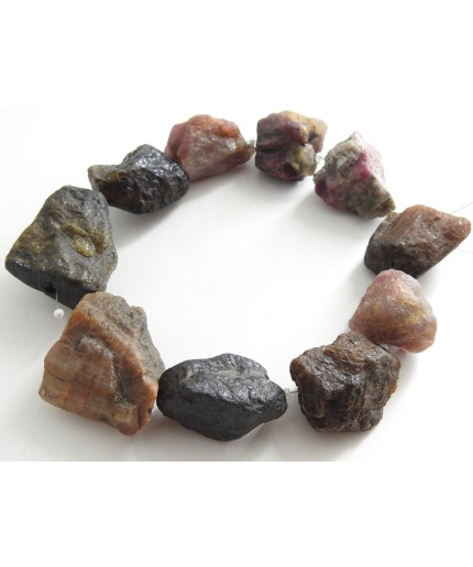 Tourmaline Rough Tumble,Nugget,Multi Color,Loose Stone,Minerals Gemstone,Healing Bead 100%Natural 10Piece Strand 28X20To19X20MM Approx R2 | Save 33% - Rajasthan Living 3