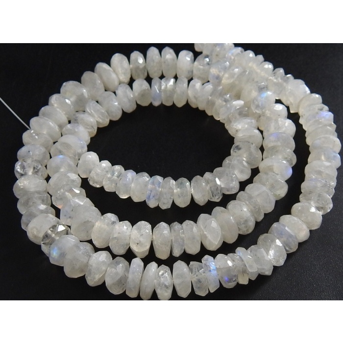 White Rainbow Moonstone Faceted Roundel Bead,Handmade,Loose Stone,Wholesale Price,New Arrival,100%Natural,PME-B12 | Save 33% - Rajasthan Living 11