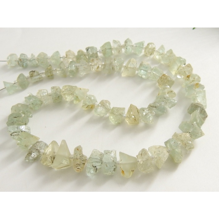 Aquamarine Rough Beads,Chips,Nugget,Anklets Wholesale Price New Arrival 100%Natural 16Inch 11X5 To 6X5 MM Approx RB1 | Save 33% - Rajasthan Living 5
