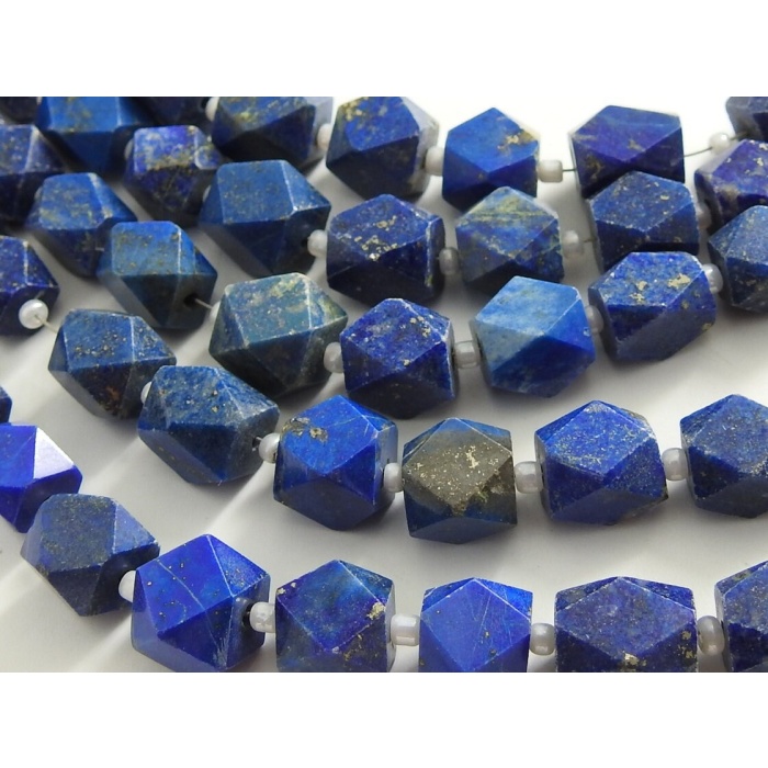 Lapis Lazuli Faceted Hexagon,Crystal,Unique Beads12Inch 11X7To7X6MM Approx,Wholesale Price,New Arrival,100%Natural  (pme)B6 | Save 33% - Rajasthan Living 9