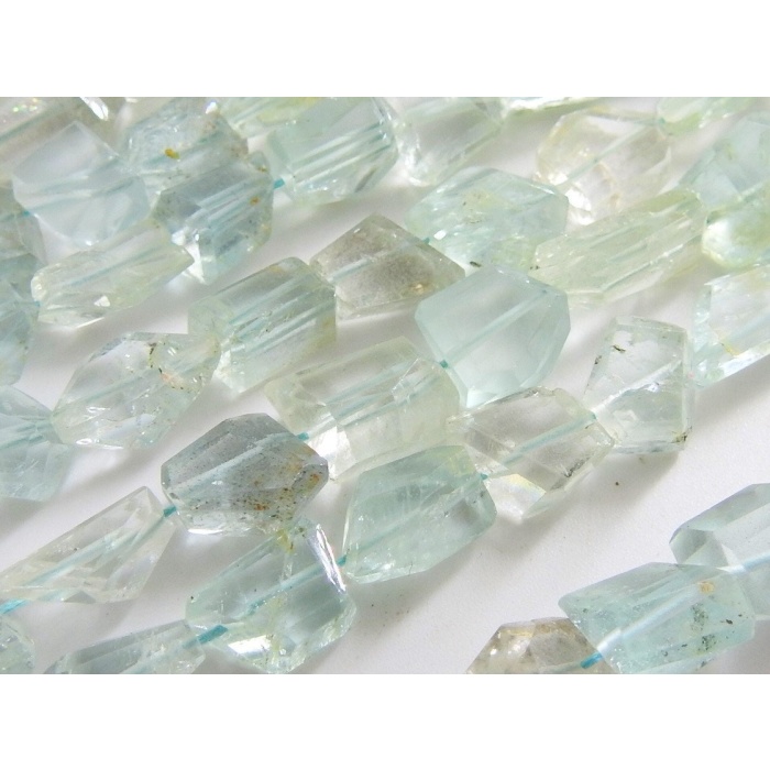 Aquamarine Faceted Tumble,Nugget,Loose Stone 16Inch Strand 12X9 To 7X7 MM Approx Wholesale Price New Arrival TU1 | Save 33% - Rajasthan Living 9