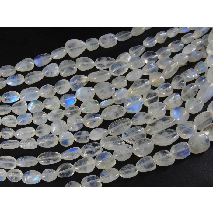 White Rainbow Moonstone Smooth Tumble,Oval Shape,Nuggets,Loose Stone,Gemstone Bead,Multi Flashy Fire 100%Natural 8Inch Strand PME(TU5) | Save 33% - Rajasthan Living 7