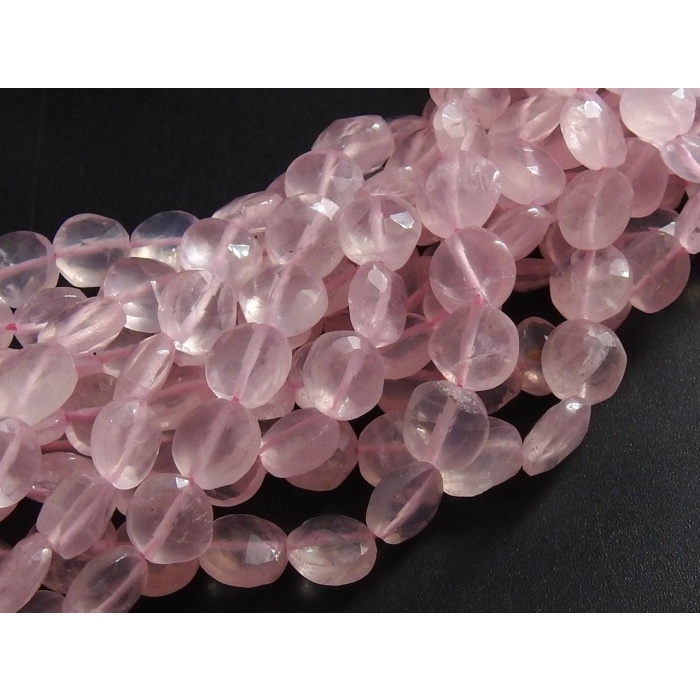 Rose Quartz Faceted Coins,Button,Cross Drill Bead,Loose Stone,For Jewelry Making,Beaded Bracelet 100%Natural 10Inch Strand 7MM Approx PME-B5 | Save 33% - Rajasthan Living 5