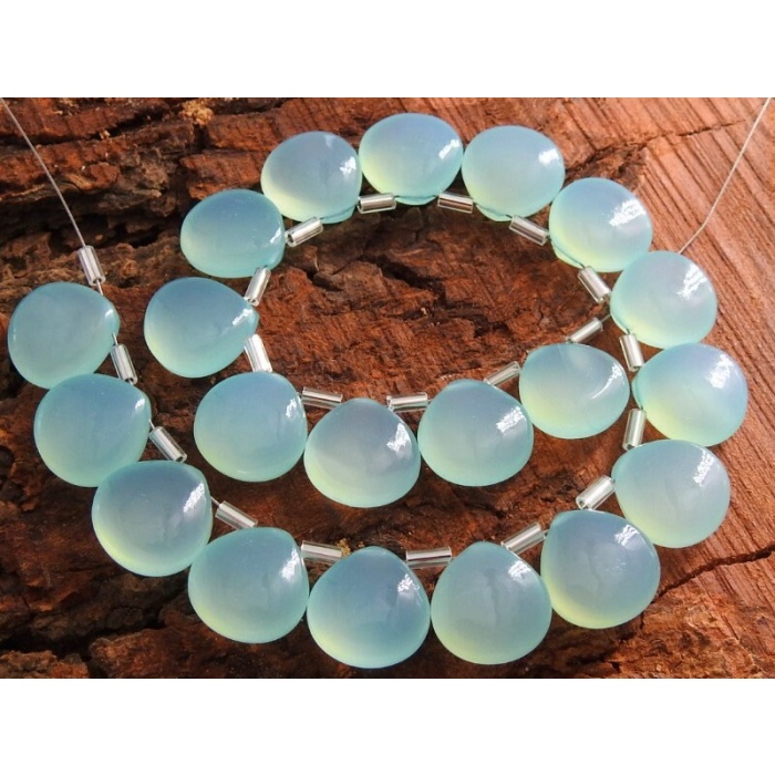 Aqua Blue Chalcedony Smooth Hearts,Teardrop,Drop,Loose Stone,Earrings,For Jewelry Making 14X14MM Pair (pme)CY2 | Save 33% - Rajasthan Living 9