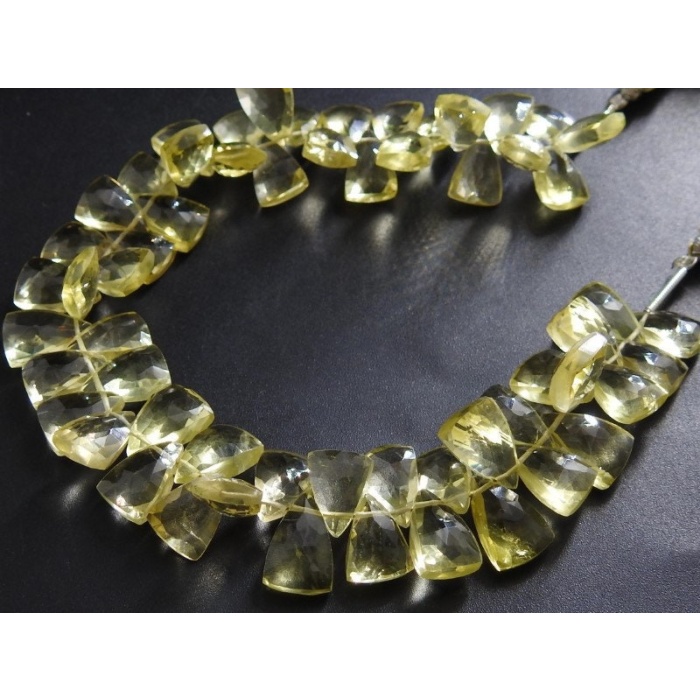 Lemon Quartz Faceted Long Trillions,Briolette,Teardrop,Bead,Pyramid,Drop,Loose Stone 100%Natural 8Inch 11X7To10X7MM Approx PME-BR8 | Save 33% - Rajasthan Living 7