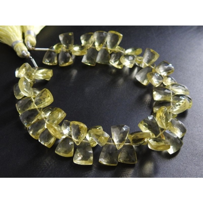 Lemon Quartz Faceted Long Trillions,Briolette,Teardrop,Bead,Pyramid,Drop,Loose Stone 100%Natural 8Inch 11X7To10X7MM Approx PME-BR8 | Save 33% - Rajasthan Living 5