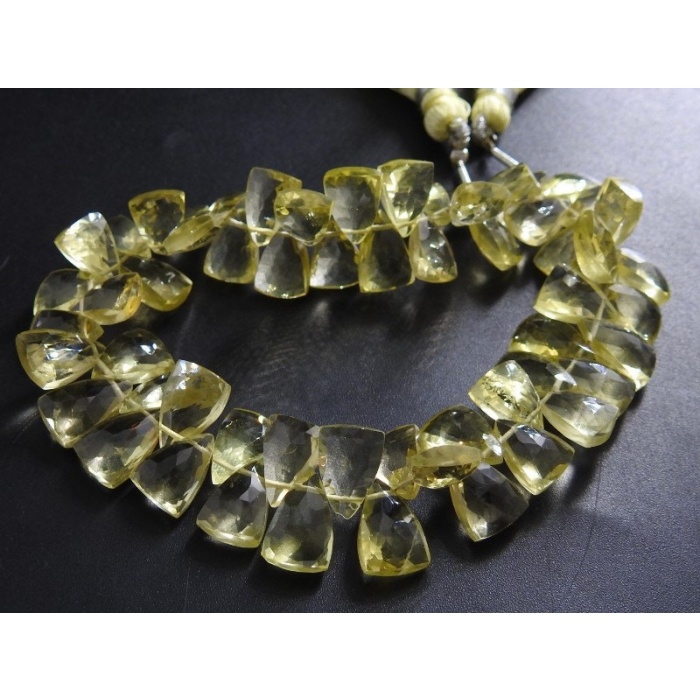 Lemon Quartz Faceted Long Trillions,Briolette,Teardrop,Bead,Pyramid,Drop,Loose Stone 100%Natural 8Inch 11X7To10X7MM Approx PME-BR8 | Save 33% - Rajasthan Living 9