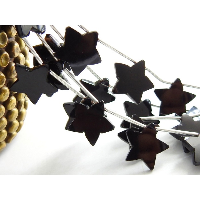 Black Onyx Smooth Stars,Briolette,Handmade,Loose Stone,Calibrated Bead,One Of A Kind,For Making Jewelry 10Piece 15-14MM Approx (pme)CY2 | Save 33% - Rajasthan Living 7