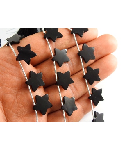 Black Onyx Smooth Stars,Briolette,Handmade,Loose Stone,Calibrated Bead,One Of A Kind,For Making Jewelry 10Piece 15-14MM Approx (pme)CY2 | Save 33% - Rajasthan Living 3