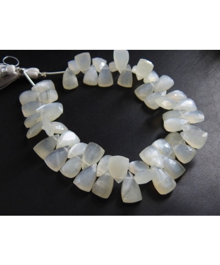 White Moonstone Faceted Trillions,Triangle,Briolette,Teardrop,Pyramid,Drop,Loose Bead 100%Natural 8Inch 12X8To11X9MM Approx PME-BR2 | Save 33% - Rajasthan Living 3