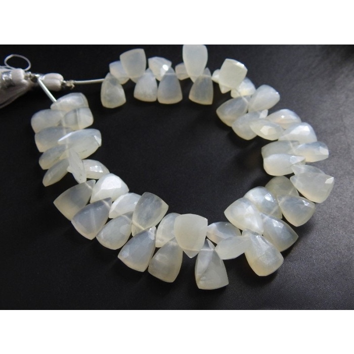 White Moonstone Faceted Trillions,Triangle,Briolette,Teardrop,Pyramid,Drop,Loose Bead 100%Natural 8Inch 12X8To11X9MM Approx PME-BR2 | Save 33% - Rajasthan Living 6