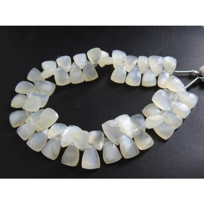 White Moonstone Faceted Trillions,Triangle,Briolette,Teardrop,Pyramid,Drop,Loose Bead 100%Natural 8Inch 12X8To11X9MM Approx PME-BR2 | Save 33% - Rajasthan Living 9