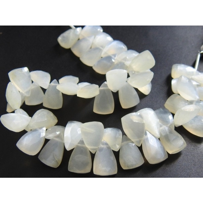 White Moonstone Faceted Trillions,Triangle,Briolette,Teardrop,Pyramid,Drop,Loose Bead 100%Natural 8Inch 12X8To11X9MM Approx PME-BR2 | Save 33% - Rajasthan Living 10