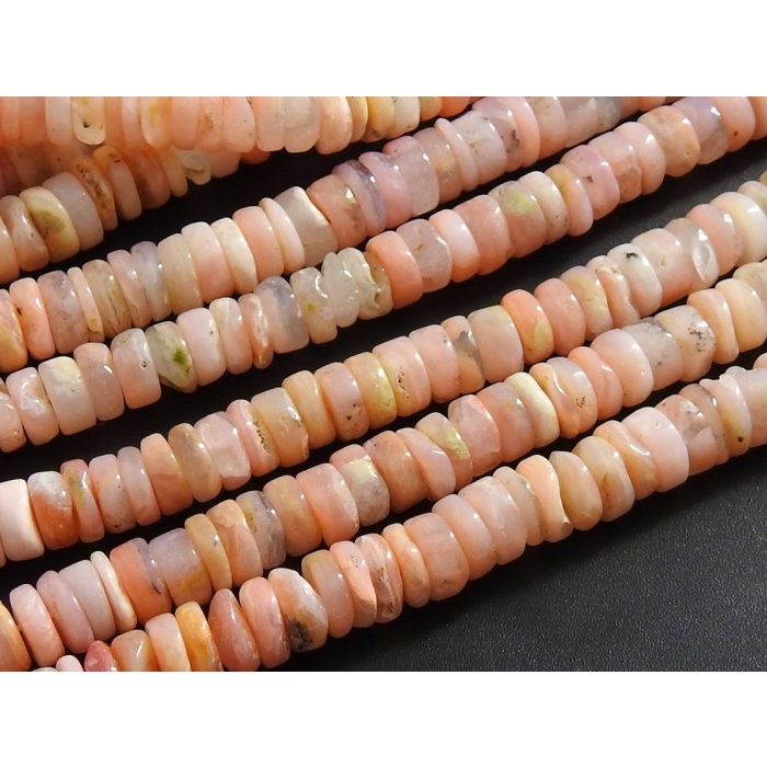 100%Natural Pink Peruvian Opal Smooth Tyre,Coin,Button,Wheel Shape Beads,Shaded Wholesaler Supplies 16Inch Strand PME(T2) | Save 33% - Rajasthan Living 6